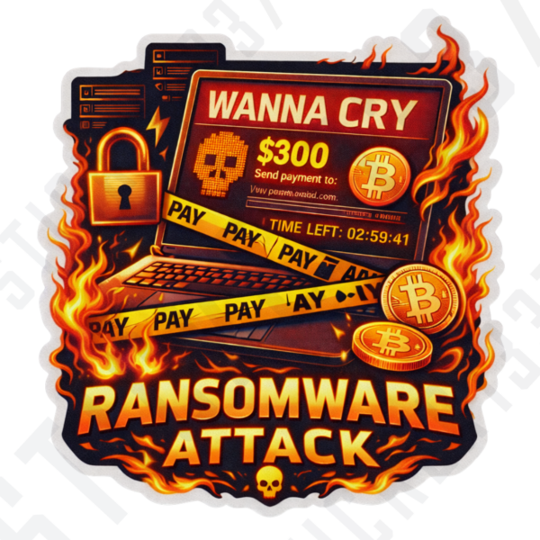 Ransomware Attack - Sticker